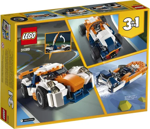 Miniatura 6 de LEGO Creator 31089 Sunset Track Racer 31089 - Kit de construcción (221 piezas)