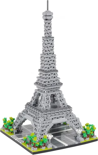 Miniatura 13 de Juego de bloques de construcción micro de Louvre de arquitectura, 3377 piezas de fama mundial modelo arquitectónico, juguetes educativos ladrillos