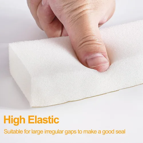 Miniatura 5 de Cinta de espuma de alta densidad para aire acondicionado para ventana, 1 x 1 pulgada de grosor con adhesivo para aislamiento de CA de ventana