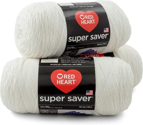 Miniatura 28 de Red Heart - Hilo Super Saver, paquete de 3, color rojo cereza, 3