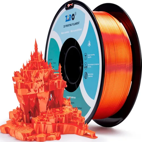 Miniatura 30 de ZIRO Filamento PLA fluorescente de 0.069 pulgadas, luminoso solo por luz UV, filamento de impresora 3D de efecto brillante, carrete de 2.2 libras