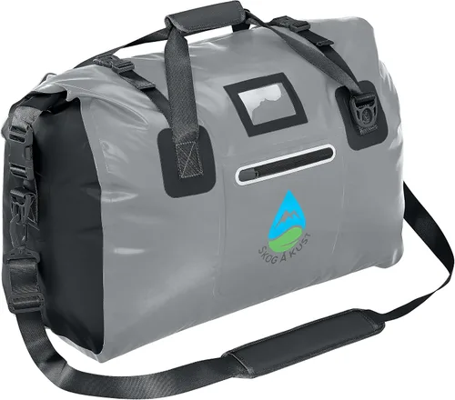 Miniatura 24 de Skog Å Kust Duffelsak - Bolsa de lona impermeable resistente para deportes, viajes y más, tamaños de 40, 60 y 90 litros, Negro, Deportivo/resistente
