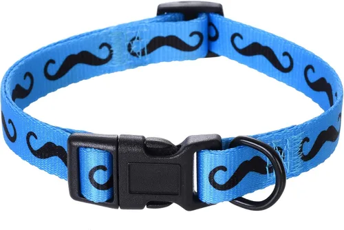 Miniatura 21 de Mile High Life Collar de nailon para cachorros con bonitos patrones, ligero, collar para niña y niño para perros pequeños, medianos y grandes