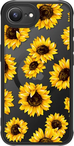 Miniatura 141 de FUNMIKO Funda para iPhone 16 Plus, carga inalámbrica y protección de grado militar, diseño floral moderno para mujeres y niñas, funda antideslizante