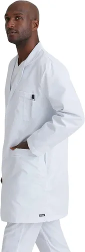 Miniatura 4 de Barco Grey's Anatomy Scrubs Signature - Noah Professional - Abrigo de laboratorio médico de longitud completa de 4 botones de manga larga de 37