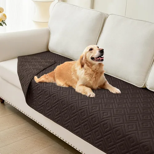 Miniatura 16 de hyha Manta impermeable para perro, manta suave para cama de perro, manta para mascotas, funda de sofá impermeable lavable para perros, fundas Gris