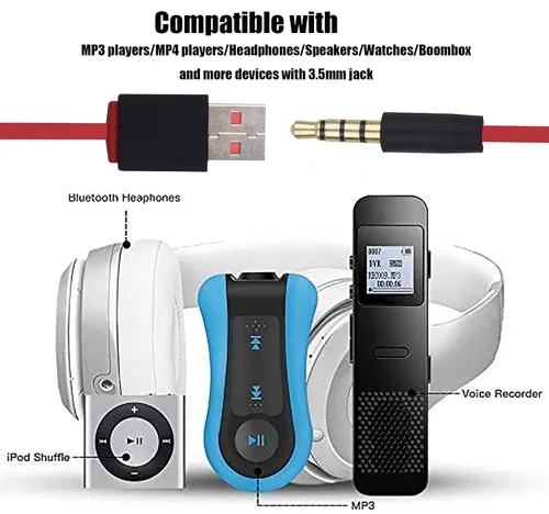 Miniatura 5 de Cable de carga de estudio USB a 0.138 in, cable de repuesto compatible con auriculares Beats by Dre Studio Wirelessd