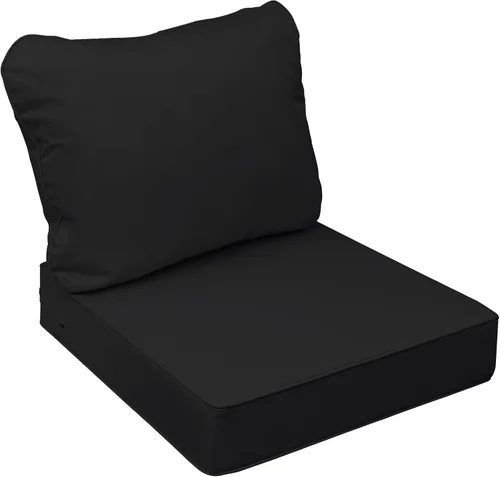 Miniatura 40 de AAAAAcessories Cojines de asiento para exteriores, resistentes a la decoloración, cojines de repuesto impermeables para muebles de patio, 21 x 21 x