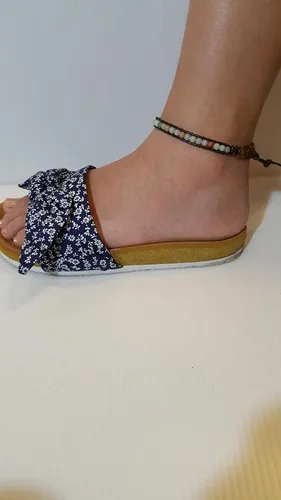 Miniatura 4 de Infinityee888 - Tobillera con cuentas de amazonita de 10 pulgadas, tejida con cordón de cuero, hecha a mano, estilo hippie, bohemio, unisex, idea