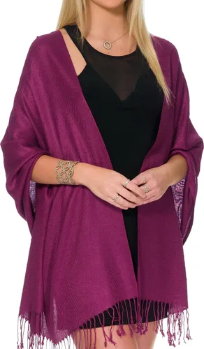 Miniatura 90 de Pashminas, chales y mantones para usar con vestidos de noche y en bodas, grandes y suaves