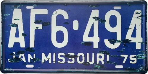 Miniatura 29 de Placa de matrícula de Wyoming de aluminio, placa decorativa de automóvil novedosa, placas de matrícula de 12"x6" para el frente del automóvil, placa