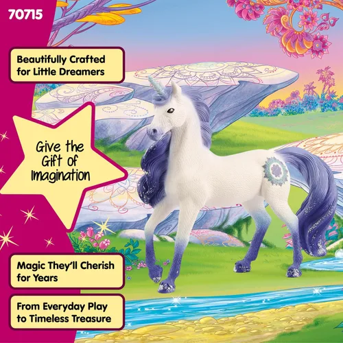 Miniatura 8 de Schleich Bayala - Juguete de semental unicornio Mandala para niñas y niños - Figurilla de caballo de fantasía para niños a partir de 5 años