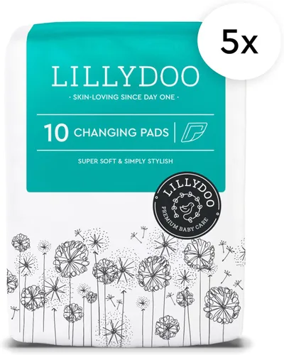 Miniatura 2 de LILLYDOO Cambiadores desechables para bebé, 50 unidades, 23,6 x 23,6 pulgadas, súper suaves, sin perfumes ni lociones, para pieles sensibles