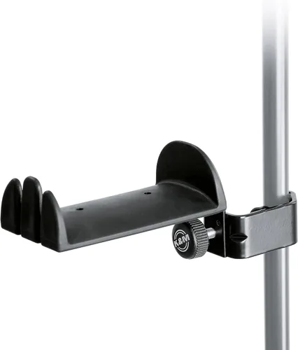 K&M Konig & Meyer 16080.000.55 Soporte de tubo para auriculares | Brazo acolchado de goma protectora | Antideslizante | Diseño de acero | Accesorio