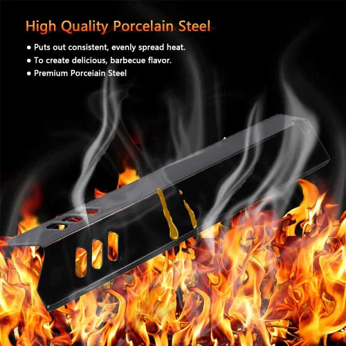 Miniatura 7 de Placa de calor de parrilla para piezas de parrilla Dyna-Glo DGF493BNP DGF510SBP DGF510SSP, cubiertas de quemador de porcelana para patio trasero