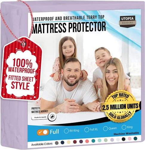 Miniatura 9 de Utopia Bedding – Protector impermeable de colchón tamaño individual, funda de colchón de terry premium de 200 GSM, transpirable, estilo ajustado