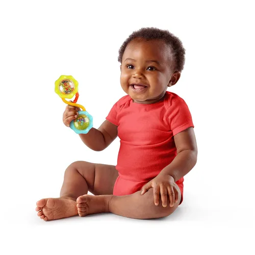 Miniatura 7 de Bright Starts Soothers & Shakers 7 piezas Set de regalo - Sonajeros, mordedores y juguetes para el cochecito sin BPA, unisex, para recién nacidos