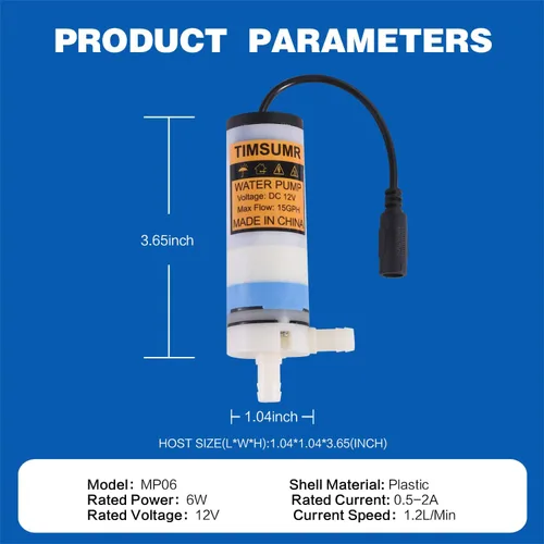 Miniatura 5 de Bomba de transferencia de agua eléctrica pequeña de grado alimenticio 100-240V para máquina de hielo, máquina de café y dispensador de agua, mini