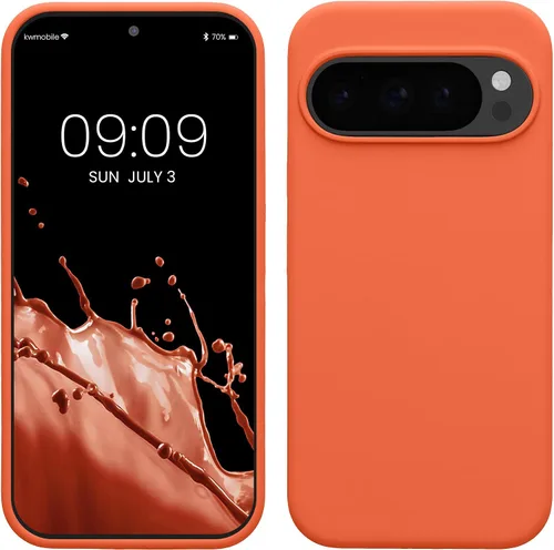 Miniatura 12 de kwmobile Funda Compatible con Google Pixel 6 Pro - Funda de Teléfono de Silicona TPU con Acabado Suave - Azul Caribe