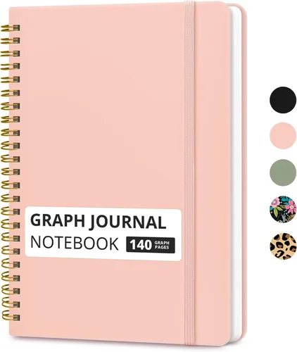 Miniatura 28 de Cuaderno rayado en espiral para mujeres y hombres, 140 páginas, cuaderno de tapa dura con rayas universitarias para trabajo y toma de notas, diarios