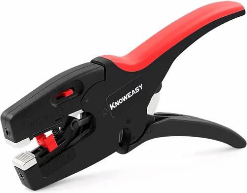 Miniatura 11 de Knoweasy pelacables automático y cortador, herramienta de pelado de alambre resistente 2 en 1 y herramienta de pelado de alambre para reparación