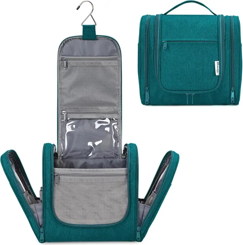 Miniatura 10 de Bolsa de Aseo Colgante Narwey para Mujeres, Organizador de Maquillaje de Viaje, Bolsa de Artículos de Aseo para Cosméticos, Accesorios Esenciales