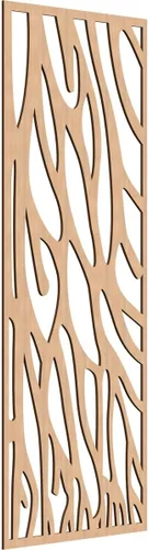 Miniatura 165 de 9 3/8"W x 24 3/8"H x 1/4"T Bristol Decorativos Paneles de Pared de Madera Calado, Cereza