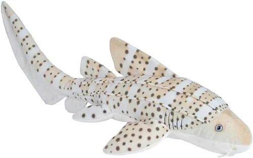 Wild Republic Peluche de tiburón cebra, animal de peluche, regalo para niños, océano vivo, 30 pulgadas