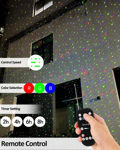 Miniatura 3 de Luces láser de Navidad proyector estrella jardín luciérnaga luces 3