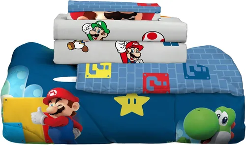 Miniatura 354 de Franco - Juego de edredón y sábanas supersuaves con funda, para niños, 7 piezas, tamaño matrimonial, Five Nights At Freddy's Cinco noches en Freddy's