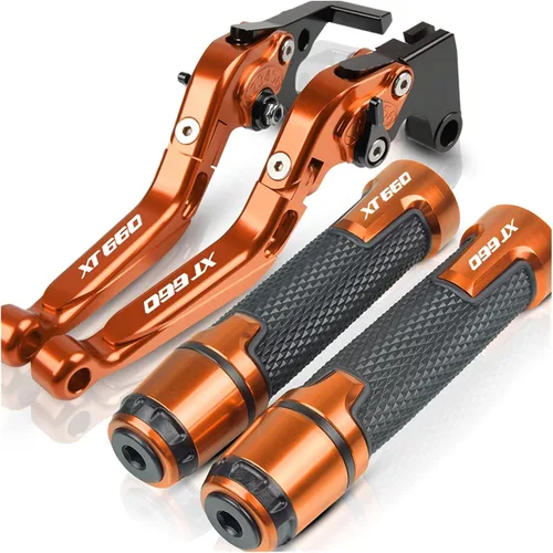 Miniatura 10 de Embrague de freno para motocicleta, accesorios CNC, ajustable, plegable, extensible, con logotipo, palancas de embrague de freno, manillar, extremos