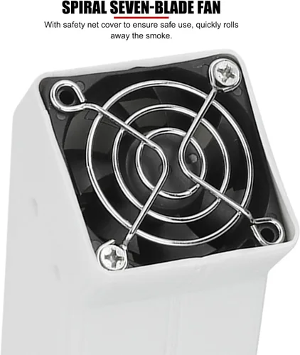 Miniatura 4 de Ventilador extractor de humos portátil de 12 V CC con tubo flexible, para soldadura, soldadura, ventilador absorbente de humo de escritorio