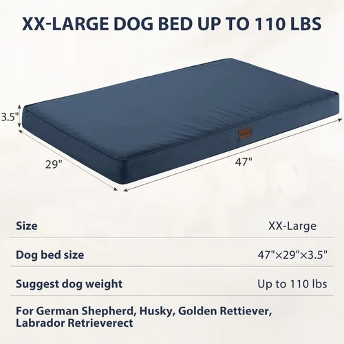 Miniatura 4 de BFPETHOME Camas para Perros de Exterior para Perros Grandes, Cama Impermeable para Perros Medianos, Grandes y Extra Grandes, Cama Ortopédica