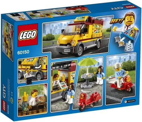 Miniatura 3 de 60150 Juguete de construcción de camioneta LEGO CITY, grandes vehículos, pizza
