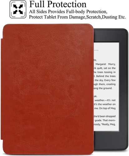 Miniatura 2 de Funda para Kindle Paperwhite 2018, delgada funda protectora de piel sintética con función de apagado y encendido automático para Kindle Paperwhite