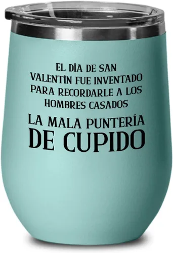 Miniatura 4 de Regalo para San Valentín Vaso de Vino para hija Perfecto regalo para navidad, graduados, profesionales y estudiantes Vaso con afirmaciones Azul