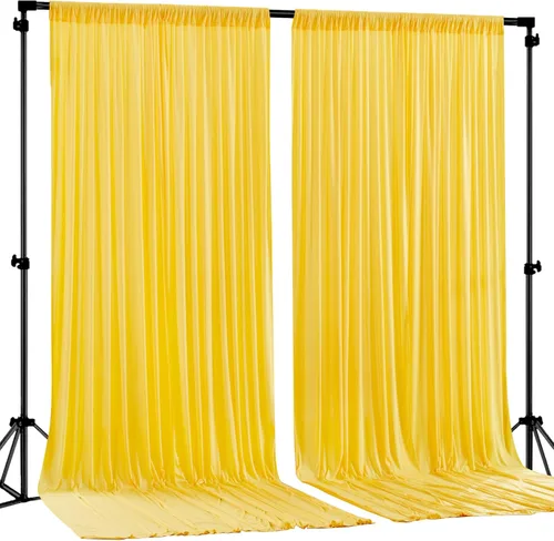 Miniatura 61 de Cortinas de Fondo Beige - Cortinas de Poliéster Sin Arrugas para Fotografía, Cortinas de Fondo para Fiestas, para Decoraciones de Baby Shower