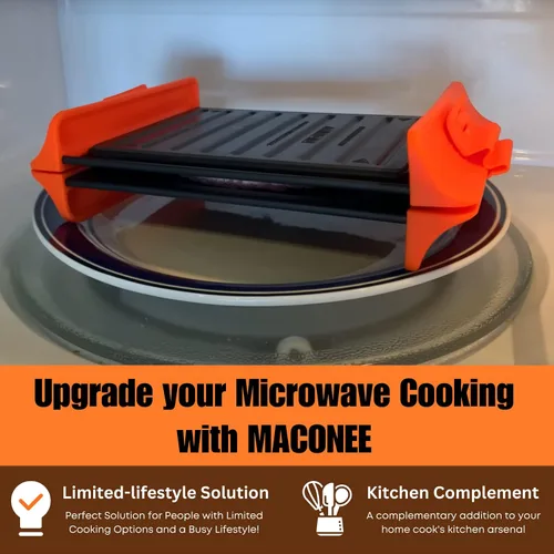 Miniatura 7 de Maconee Sandwichera para microondas Máquina de queso para parrilla de microondas Utensilios de cocina para tostadora de microondas Prensa
