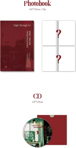 Miniatura 3 de JYP Ent. DAY6 Even of Day - Right Through Me (2º Mini álbum)+Juego de tarjetas fotográficas extra JYPK1230