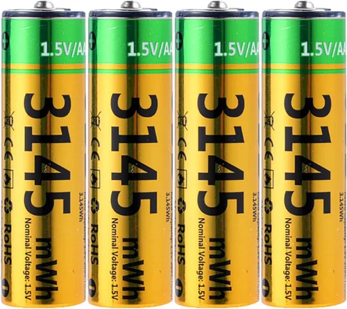 Baterías de litio AA recargables USB de 3145 mWh, 1.5 V, doble A, de alta capacidad, con cable de carga USB-C 4 en 1 e indicador de carga LED,