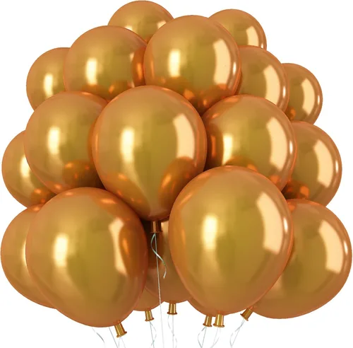 Miniatura 25 de Globos cromados verdes, 50 unidades de 10 pulgadas, globos metálicos de doble capa de color verde claro brillantes y gruesos, globos de látex
