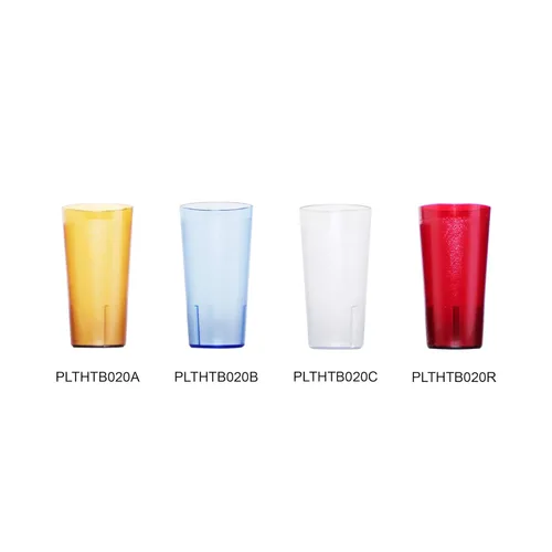 Miniatura 4 de NUEVO, vaso de restaurante de 20 onzas, vasos apilables, plástico químico resistente a la rotura, juego de 6, color rojo rubí