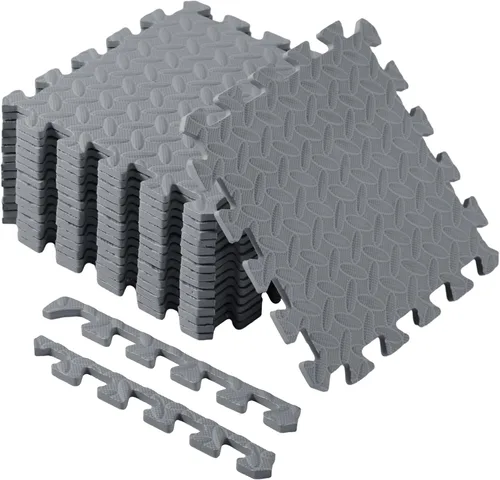Miniatura 8 de Shihanee 16 piezas de baldosas de espuma para suelo de bebé de 11.81 x 11.81 pulgadas, alfombrillas de espuma para suelo, alfombrillas de juego a