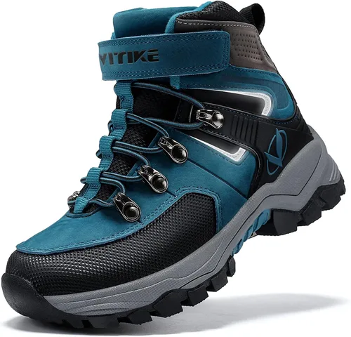 Littleplum Boys Snow Boots Winter Waterproof Antiskid Boots Hiking Outdoor Shoes for Unisex Kids(Little KidBig Kid)
