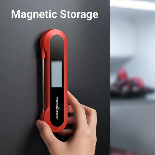 Miniatura 7 de Termómetro profesional de lectura instantánea digital de 0.5 segundos, certificado NIST ± 0.5℉ de precisión, rotación automática gran pantalla LCD