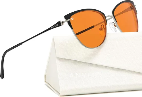 Miniatura 44 de ANYLUV Gafas de luz azul para mujeres y hombres, lentes de bloqueo de luz azul para mujer, anteojos de computadora antifatiga ocular