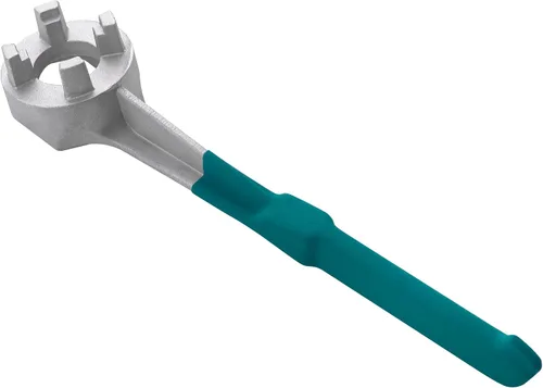 Miniatura 2 de Llave de tambor de aluminio, herramienta de abridor de tambor de 55 galones Se adapta a tapas de tapón de barril de 2 pulgadas y 3/4 pulgadas