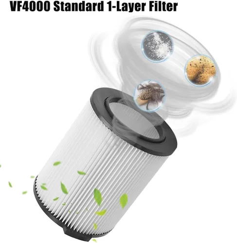 Miniatura 4 de Paquete de 2 filtros VF4000 para Ridgid Vac Wet Dry de 5 a 20 galones, apto para aspiradoras Husky de 6-9 galones WD5500 WD0671 RV2400A RV2600B