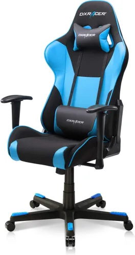 Miniatura 8 de DXRacer Formula - Silla ergonómica para computadora y videojuegos, reposacabezas de espuma viscoelástica, soporte lumbar, tela resistente al agua