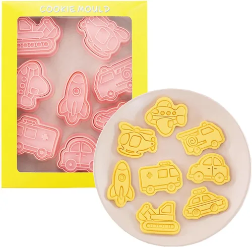 Miniatura 27 de 8 Piezas Moldes de Galletas de la Estatua de la Libertad para Hornear Moldes de Galletas, Prensa Torre Eiffel, Juego de Moldes de Galletas